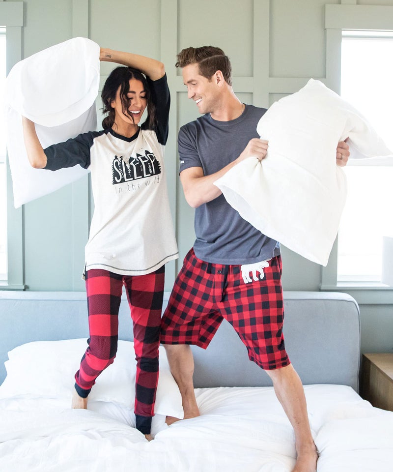 Lazy One Pajama Shorts for Men, Men's Pajama Bottoms, Sleepwear, Animal (Moose Plaid, X-Large) - Image 5